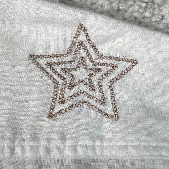 Rails Charli Metallic Stars Button Front Shirt White Womens XS - Picture 9 of 11